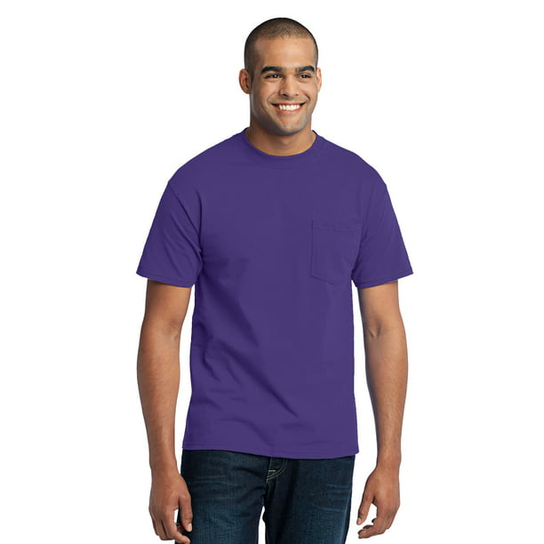 PC55PT PORT AND COMPANY Tall 50/50 Cotton/Poly Tshirt with Pocket 